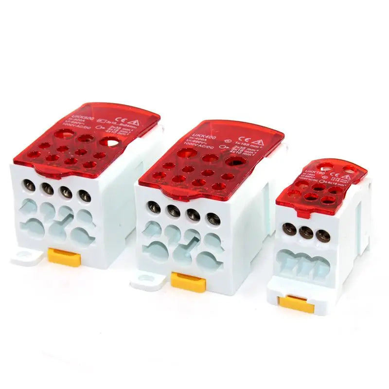 Din Rail Terminal Block Distribution Power Wire Electrical Connector Electric Split Junction Box UKK80A/125A/160A/250A/400A/500A