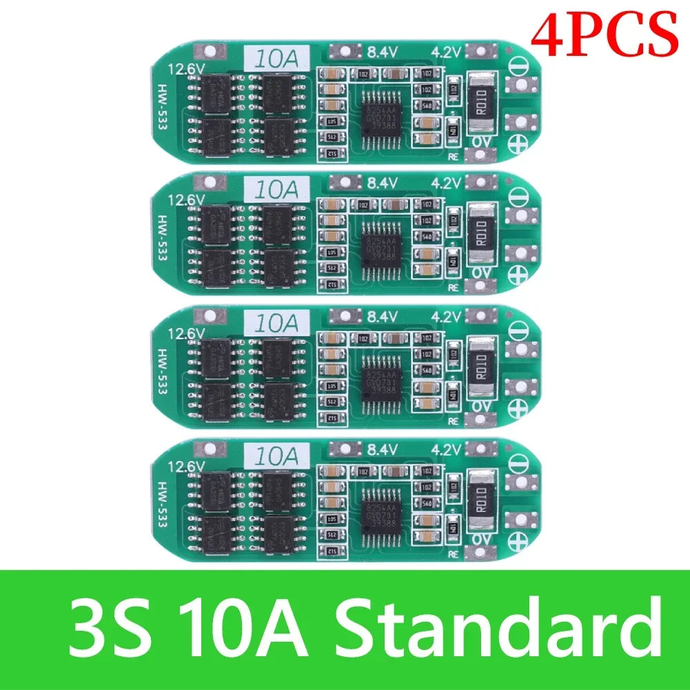 BMS 3S/4S 5A 10A 20A 25A 40A 60A Li-ion Lithium Battery Charger Protection Board 18650 For Drill Motor 12V with Enhance/Balance