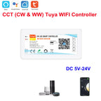 DC5-24V Tuya Wifi Wireless LED Controller Support iOs Android APP Alexa Google Voice Control for DIM CCT RGB RGBW RGBCCT Strip