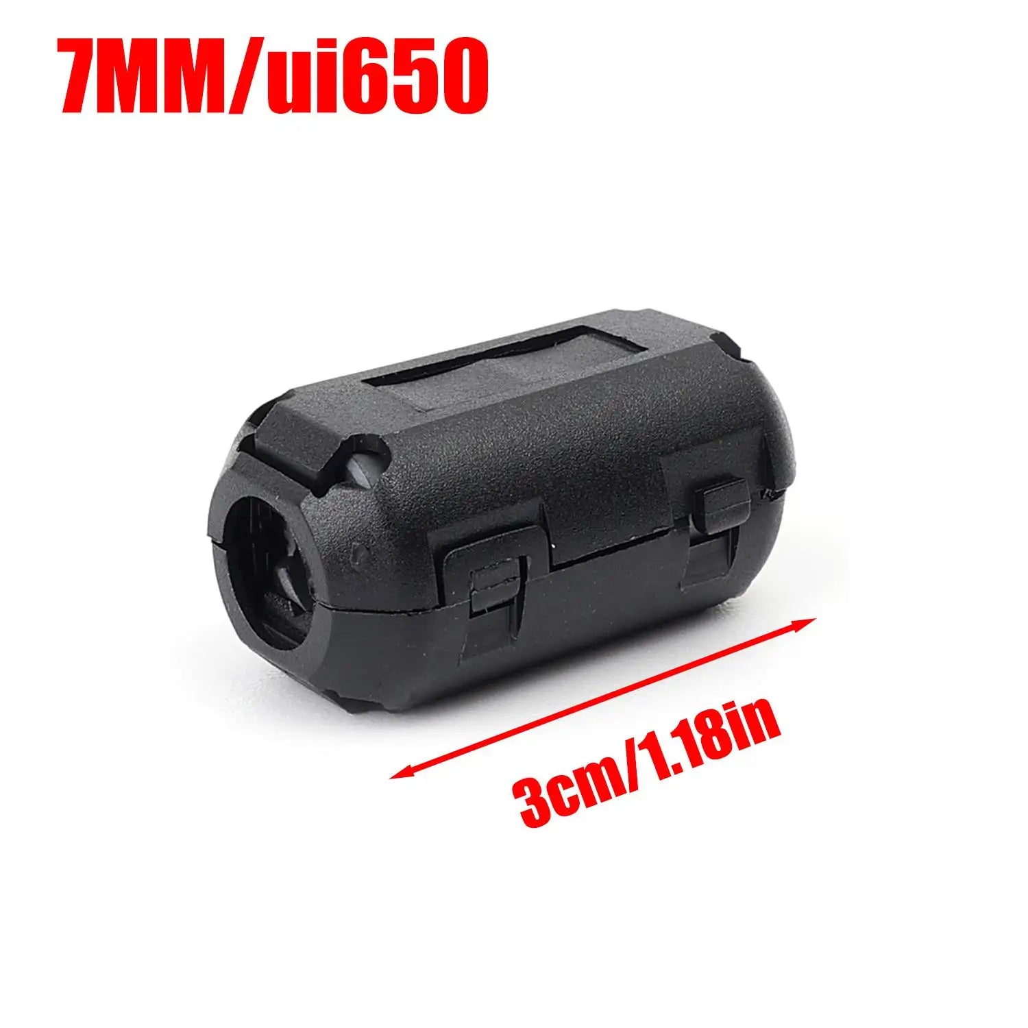 Noise Filter Magnetic Clip Ferrite Core Noise Suppressor Filter Ring Cable Clamp for Powerline Power Cord Wire Interference Clip