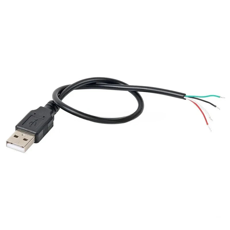 30cm Power Supply Cable 2 Pin USB 2.0 A Female Male 4 Pin Wire Jack Charger Charging Cord Extension Connector DIY 5V Line