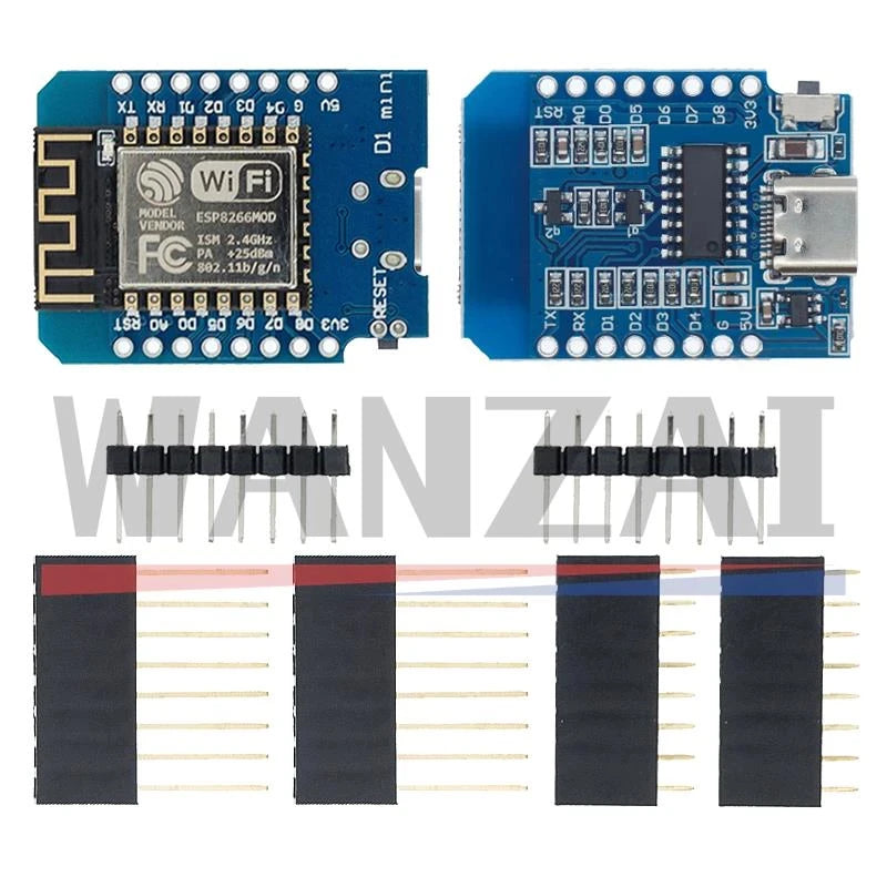 WeMos D1 Mini Pro V3.0.0 Bytes Lua WIFI Internet of Things Development Board Based ESP8266 CH340G Nodemcu V2 4MB/16MB V4.0.0