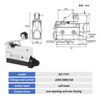 10A 250V AZ Waterproof Microswitch Travel Micro Limit Switch Small Horizontal Roller Lever AZ-7312 AZ-7311 AZ-7121 AZ-7310