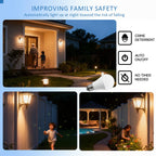 2Pack Led Sensor Control Bulb B22 E27  Bulb Light Dusk To Down AC100-240V 1000lm 10W 3000K-6000K for Underground Garage Corridor