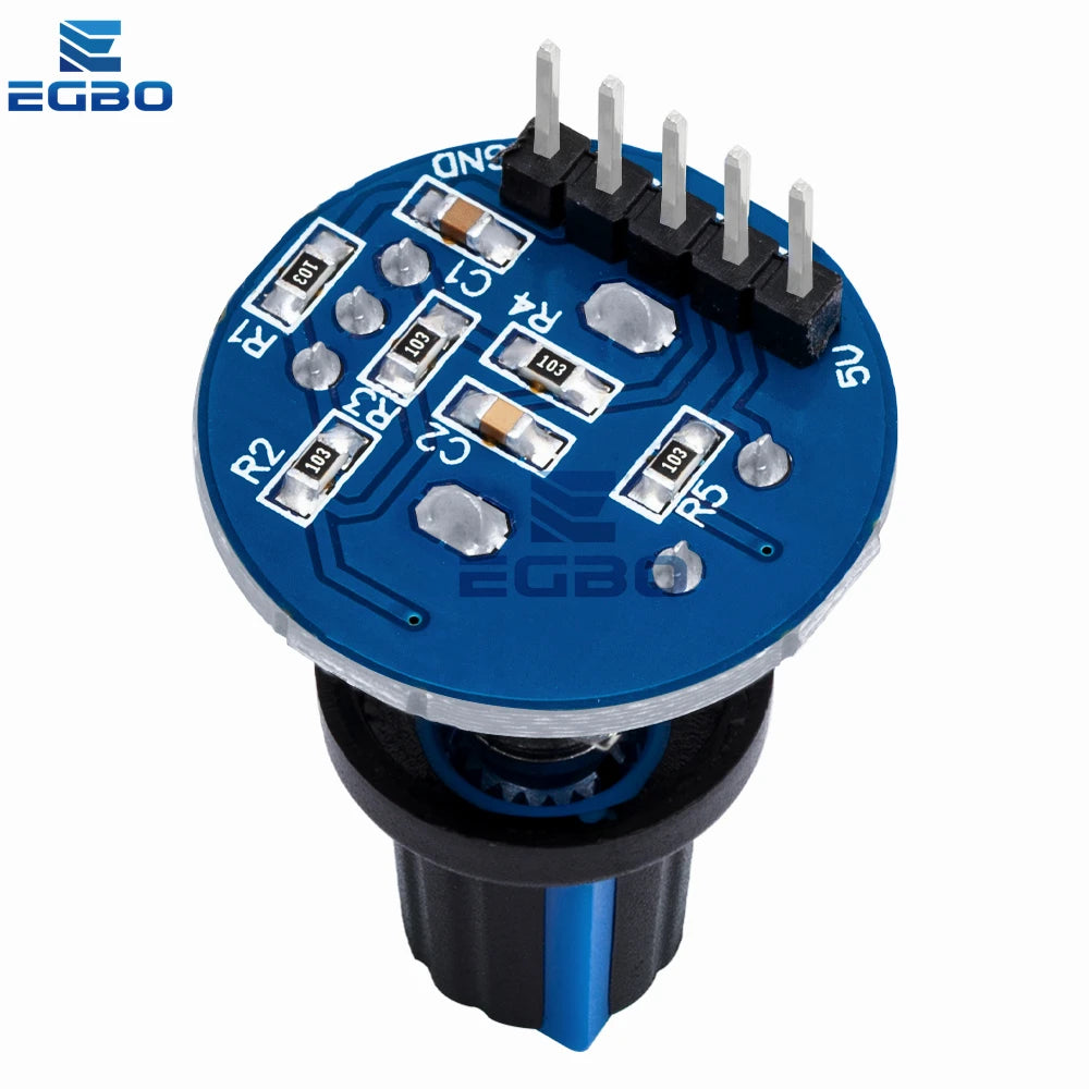 1~20PCS EGBO Rotary Encoder Module for Arduino Brick Sensor Development Round Audio Rotating Potentiometer Knob Cap EC11