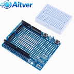 UNO Proto Shield Prototype Expansion Board with SYB‑170 Mini Breadboard,DIY Prototype Shield Compatible with Arduino UNO R3