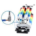 10Pcs UK 2.5 Terminal Block UK2.5B Screw Connection Connect Strip 2.5B 2.5mm² Cable Electrical Din Rail Wire Connector ZiiZ