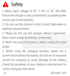 ToolkitRC M8AC Smart Lipo Battery Charger Discharger AC 200W DC 600W 20A for 1-8S LiHV Lipo Battery PD 65W FPV Model Parts Car