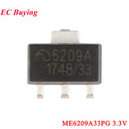 100Pcs/5pc ME6209 6209A ME6209A 3V 3.3V 4V 4.5V 5V ME6209A33PG ME6209A50PG SOT-89 Low Power Dropout LDO Linear Regulator IC SMD