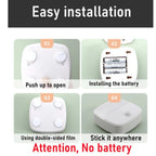 ZQQBYY LED Night Light Motion Sensor Wireless Lights AAA Battery Powered Bedroom Wall Staircase Closet Aisle Body Induction Lamp
