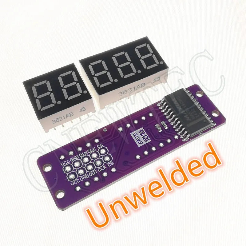 MAX7219 0.36 Inch 5 Bits Digital LED Display 7 Segment Module 6 Color Available for Arduino STM32 STC AVR ESP32 Unwelded