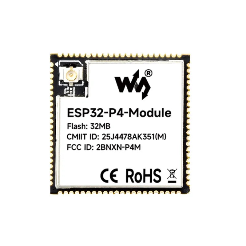ESP32-P4-Module 32/16MB ESP32-P4 /C6 Dual Core RISC-V 32-bit Mcu 32MB PSRAM 16MB Nor Flash for 2.4GHz Wi-Fi Bluetooth 5.3 P4