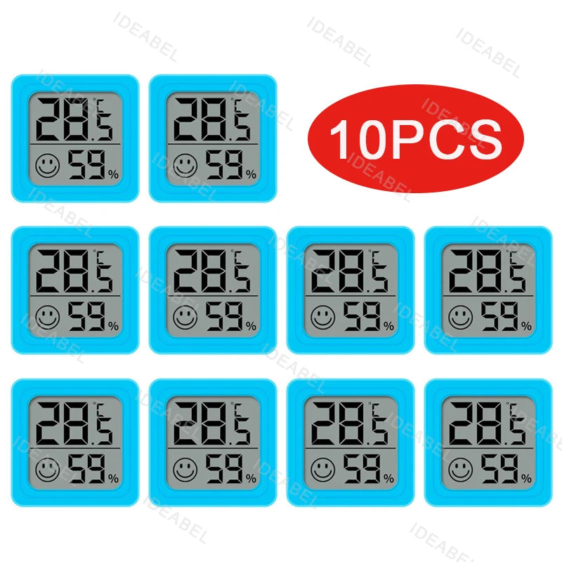6-10PCS Mini LCD Digital Thermometer Hygrometer Indoor Room Temperature Humidity Meter Sensor Gauge Weather Station