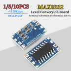 1/5/10Pcs MAX3232 RS232 to TTL Converter Module 120kbps Serial Port Level Shifter for MCU Communication