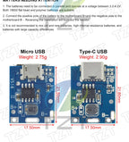 GREATZT 5V Boost Converter Step-Up Power Module Lithium Battery Charging Protection Board LED Display USB For DIY Charger 134N3P