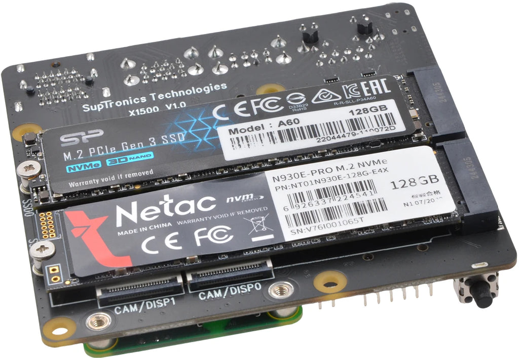 Raspberry Pi CM5 IO board NAS 2xNVMe dual Ethernet X1500