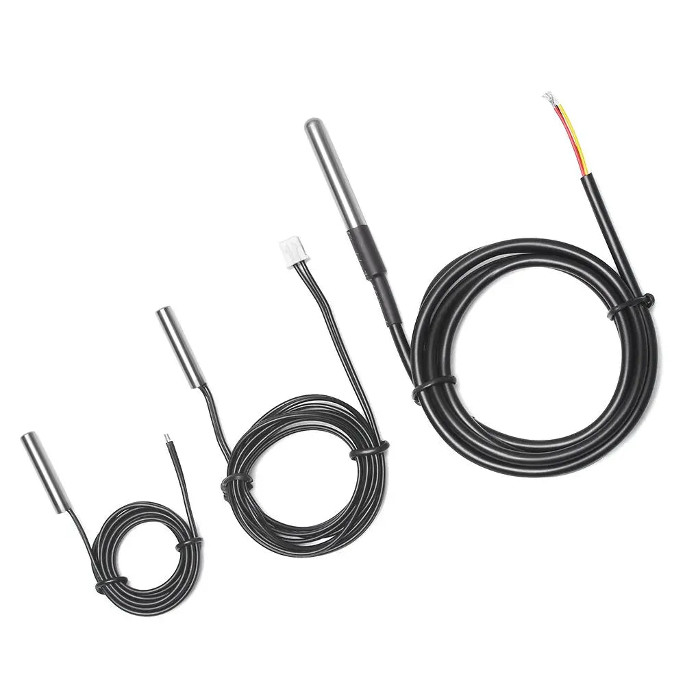 0.5/1/2/3/5/10m Temperature Sensor Accessories B3950 10K Waterproof Digital Thermal Probe DS18B20 Cables NTC Thermistor Cable