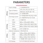 ToolkitRC M7 200W 10A DC Balance Charger Discharger for 1-6S Lipo Battery With Voltage Servo Checker ESC Tester Receiver LCD IPS