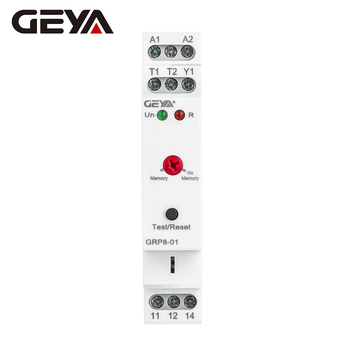 GEYA GRP8 PTC Thermistor Motor Protection Relay AC/DC 24-240V Wide Range Overload Overheat Phase Failure Starter Protection