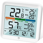 LCD Thermometer Hygrometer Sensor Gauge Indoor Room Digital Temperature Humidity Meter Weather Station For Home