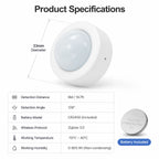 Tuya Zigbee 3.0 Motion Sensor Infrared Human Body Infrared Sensor Works With Tuya Smart Life Zigbee2MQTT Home Assistant ZHA