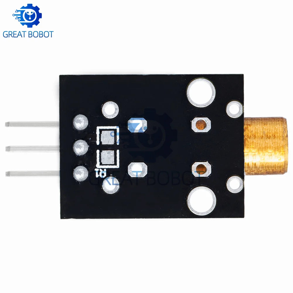BS 1PCS  KY-008 650nm Laser sensor Module 6mm 5V 5mW Red Laser Dot Diode Copper Head for arduino DIY Kit