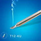 QUICKO T12-K KL KR KU KF Shape K Series Welding Iron Tips OLED&STC-LED T12 Soldering Station 7s Melt Tin
