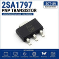 (100 pcs) 2SA1797 SOT-89 (Marking AG QW) PNP Power Transistor 50V 2A 500mW