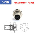 M8 A-Coded Sensor Connector – Panel Back Mount Waterproof Flange Socket & Plug, 3/4/5 Pin Male & Female Threaded Coupling