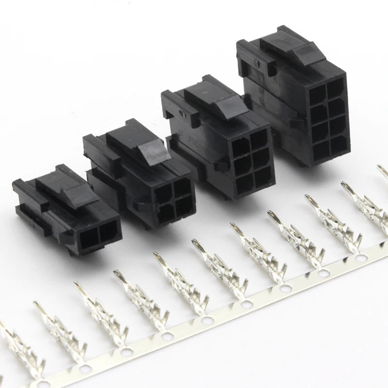 5/10sets Micro-Fit 3.0mm Pitch Double Row 43020 5559 Mini Plug, Female Housing + Male Crimp Terminal 2P-24Pin Connector Kit