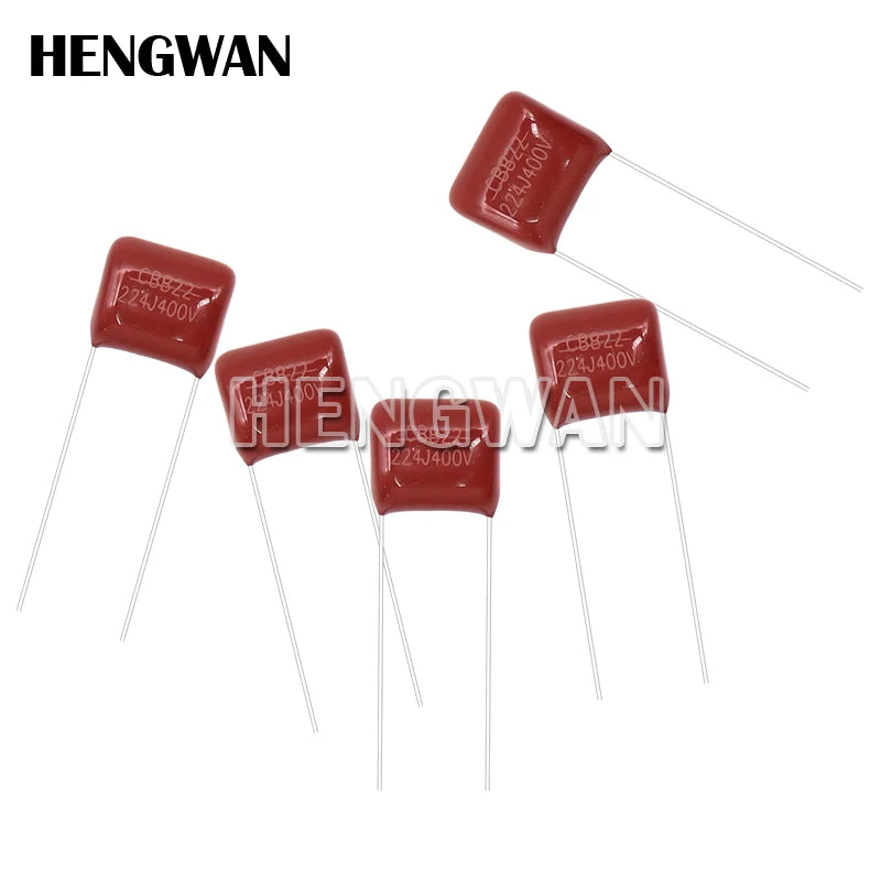 50pcs CBB Capacitor Assortment Kit 400V 10NF - 3.3UF 10values*5pcs Metallized Polyester Film Capacitance DIY