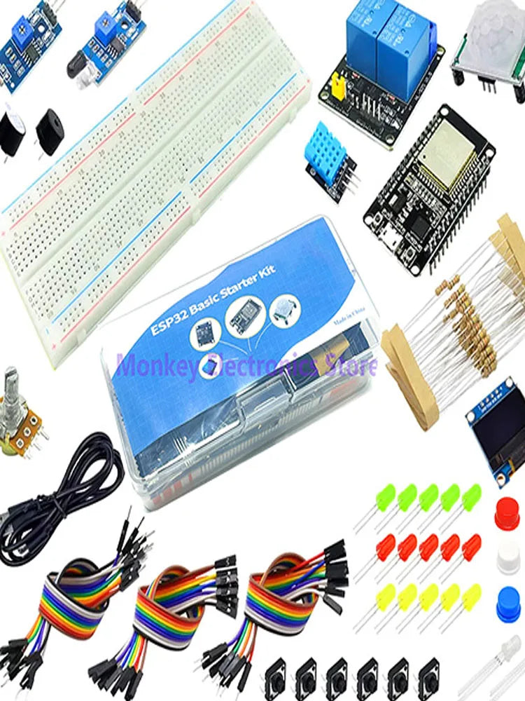 ESP32 Module Kit Starter Kit for ESP32 ESP-32S WIFI Module ESP32 WIFI Development Board Relay Display Sensor esp32 kit desenvolv