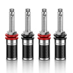 HIFI 4Pcs Gold/Rhodium Plated Copper Speaker Binding Post Female Banana  Connector HIFI Audio AMP Banana Plug  Socket  Terminal