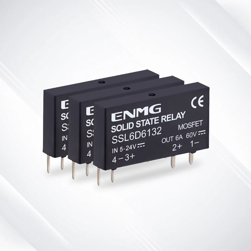 ENMG SSL2D Compact SSR Slim Solid State Relay SSL6D6124 DC 24V SSL2A2024 Opto - Isolated Replacement for Electromagnetic Relays.