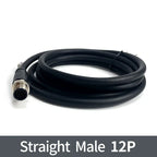 2Meters M12 sensor connector waterproof cable plug Male&Female 4 5 8 12Pin PVC Integrated injection molding M12 connectors