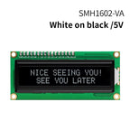 16x2 Character LCD Module Display Screen 162 LCM RED Green White Yellow VA Black Background 5V 3.3V for DIY Projects
