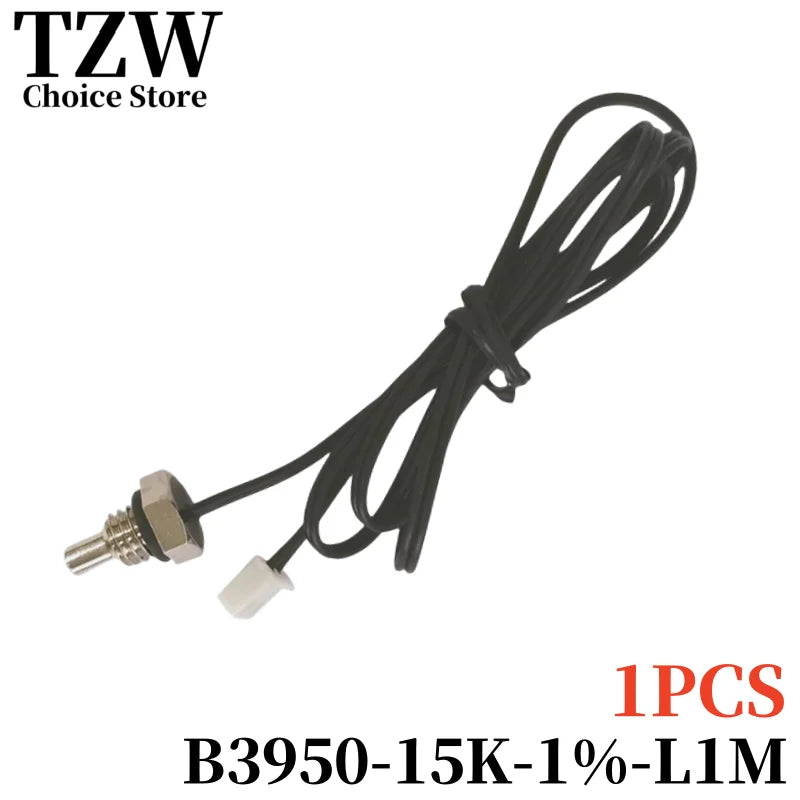 TZW NTC Thermistor Temperature Sensor M8 Hexagonal Thread Probe B3950 1% 5K 10K 15K 20K 50K 100K 60CM 1M 2M