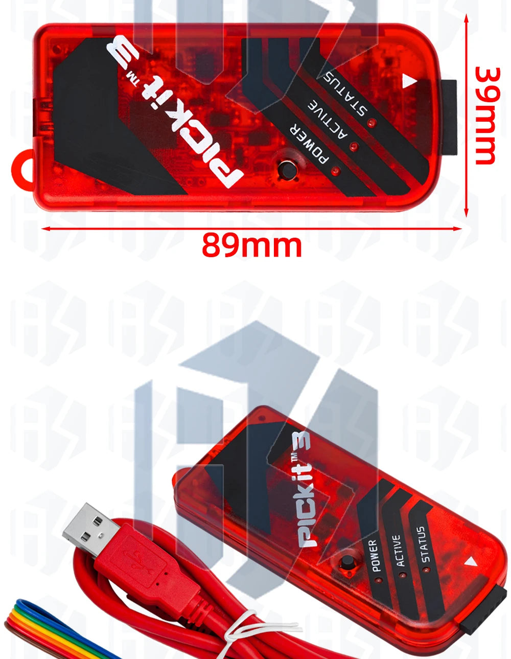 PICKIT3 PIC KIT3 PICKIT 3.5 Programmer Offline Programming PIC Microcontroller Chip +PIC Programmer adapter seat