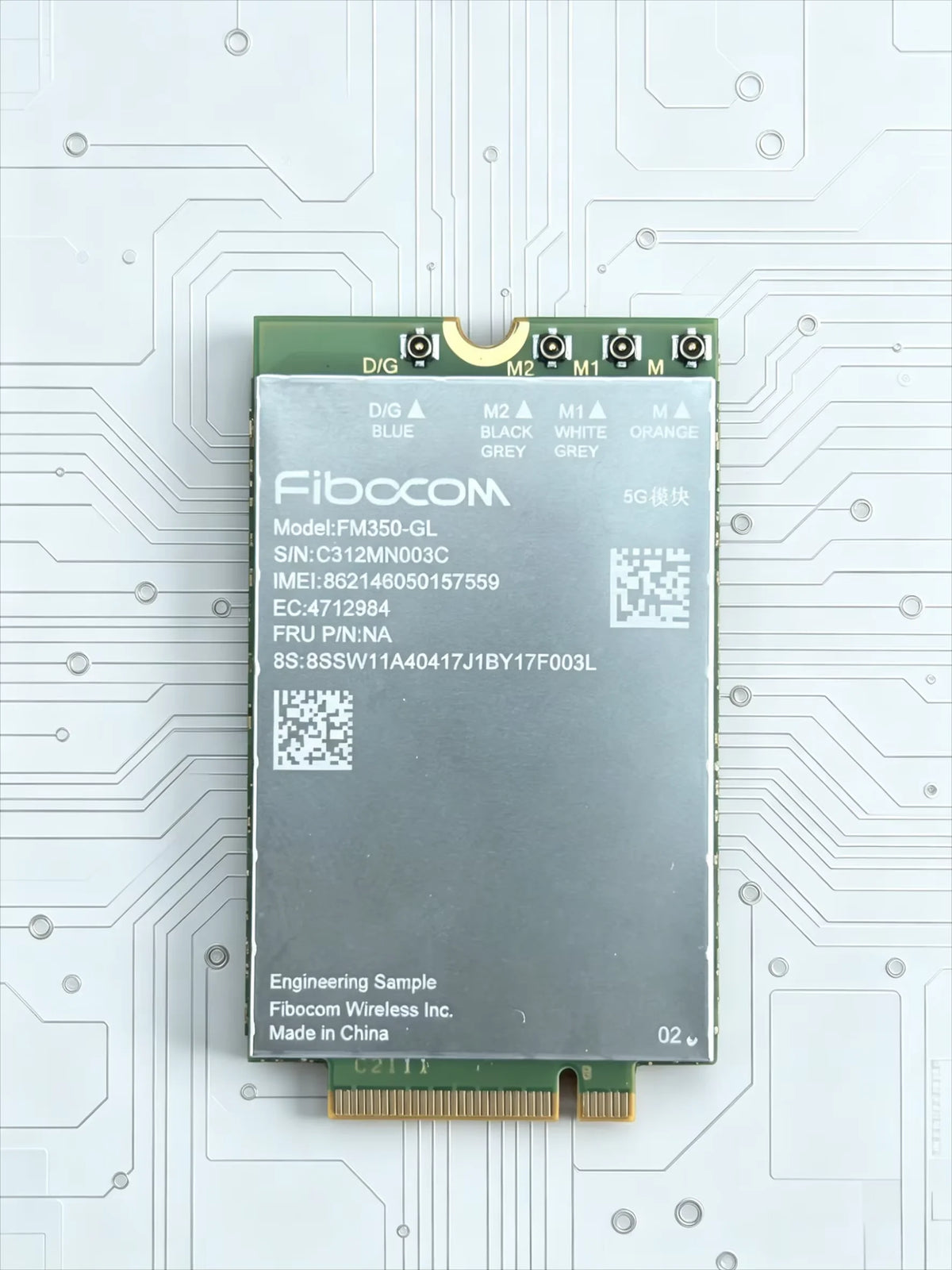Fibocom FM350-GL 5G Module for Thinkpad T14s X13 Gen3 X1 Carbon 10th X1 Yoga 7th P1 X1 Extreme Gen5 Laptop Engineering Sample