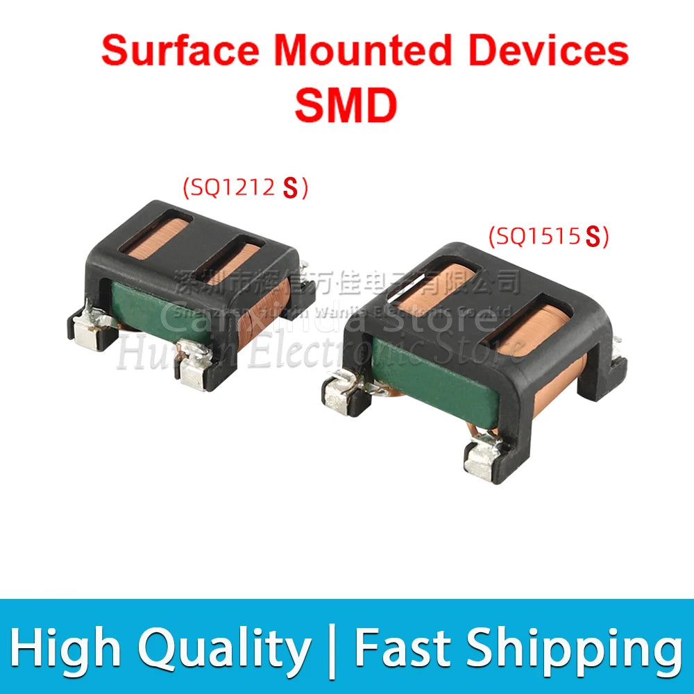 2pcs SQ Flat Copper Wire EMI Filter Inductor Common Mode Inductance Square Ferrite Core Coil 5mH 10mH 15mH 20mH 25mH 28mH SQ1918