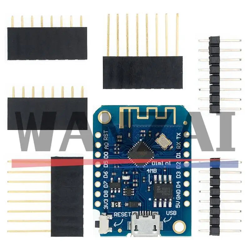 WeMos D1 Mini Pro V3.0.0 Bytes Lua WIFI Internet of Things Development Board Based ESP8266 CH340G Nodemcu V2 4MB/16MB V4.0.0