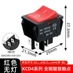 5PCS 16A 20A 30A Rocker Switch 220V 120V KCD7 KCD4 4 6 Pin Rocker Toggle Switch SPDT ON OFF Red Lighted Heavy Duty T125 T85