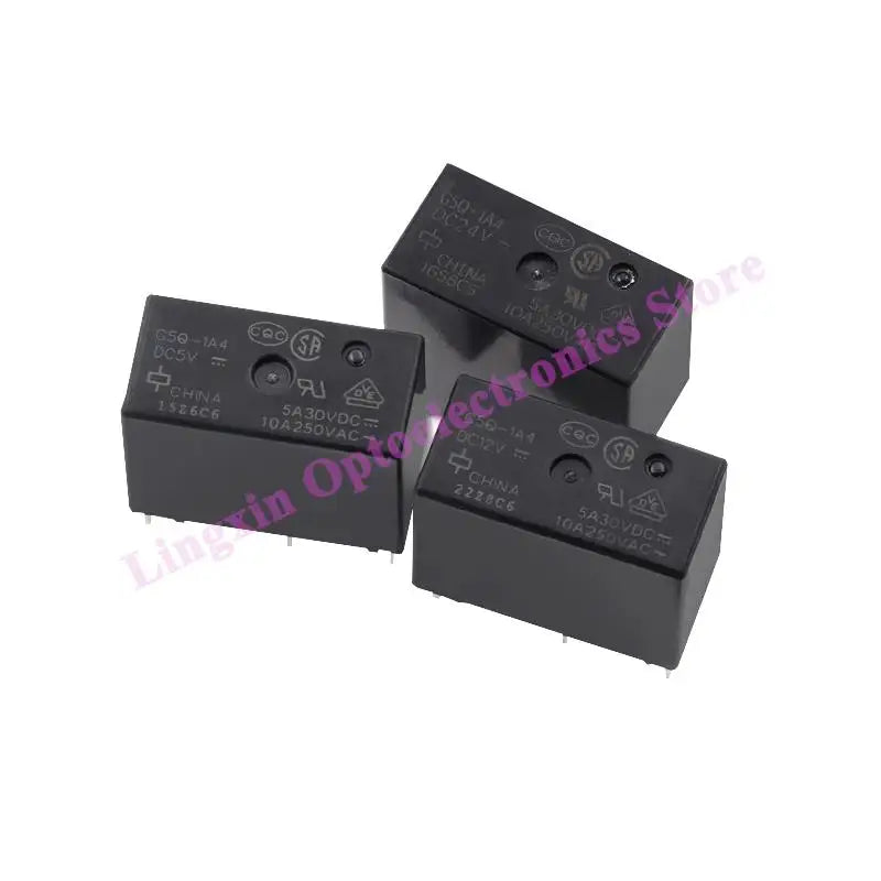 5PCS/lot Relay G5Q DC5V 12V 24V G5Q-14-5V G5Q-14-12V G5Q-14-24V 10A 5PIN Alternative G5Q-1A4-12V 4PIN 100% Original New G5Q-1-EU