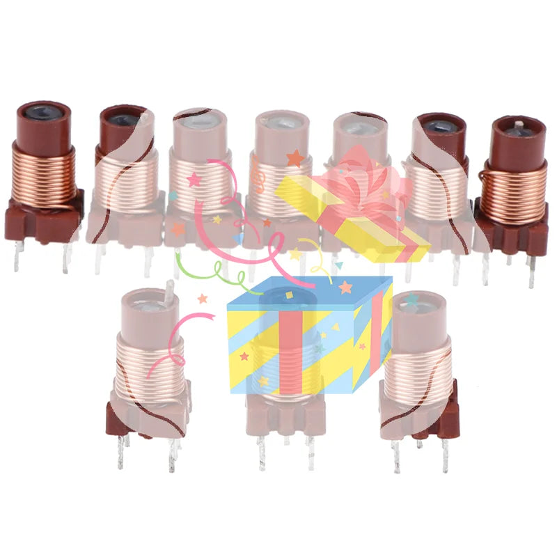 10pcs 12T 0.6uh-1.7uh Adjustable High-Frequency Ferrite Core Inductor