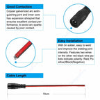 1-100pcs DC Power Pigtail Cable 5.5 2.1mm Female Male Plug 5V 12V Jack Connector Wire For CCTV Camera LED Strip Power Adapter