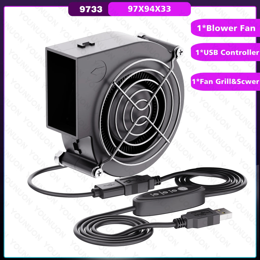 DC 5V USB  40MM 50MM 60MM 75MM 97MM 120MM Cooling Fan Brushless Motor Case Fan Blower Fan Humidifier Fan Induction Cooker Fan