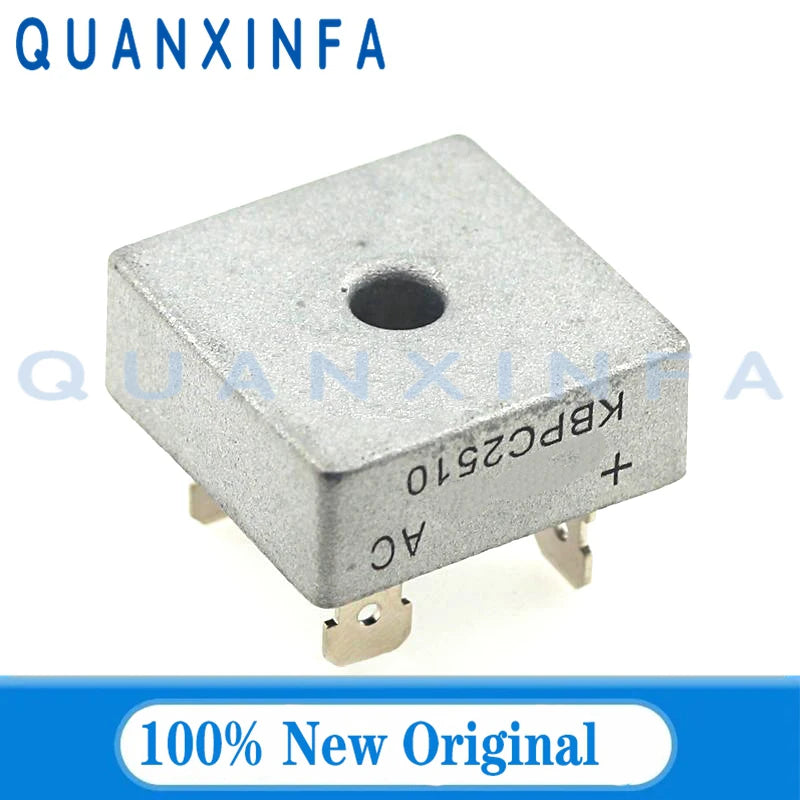 2PCS KBPC1510 KBPC1010 KBPC2506 KBPC2510 KBPC3510 KBPC5010 10A/15A/25A/35A/50A Rectifier bridge 1000V Bridge stack