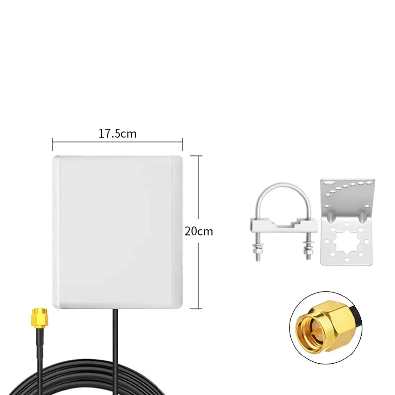 433MHz Directional Flat Antenna High Gain Signal Booster Outdoor Waterproof IoT Data Transmission Amplification LoRa Module