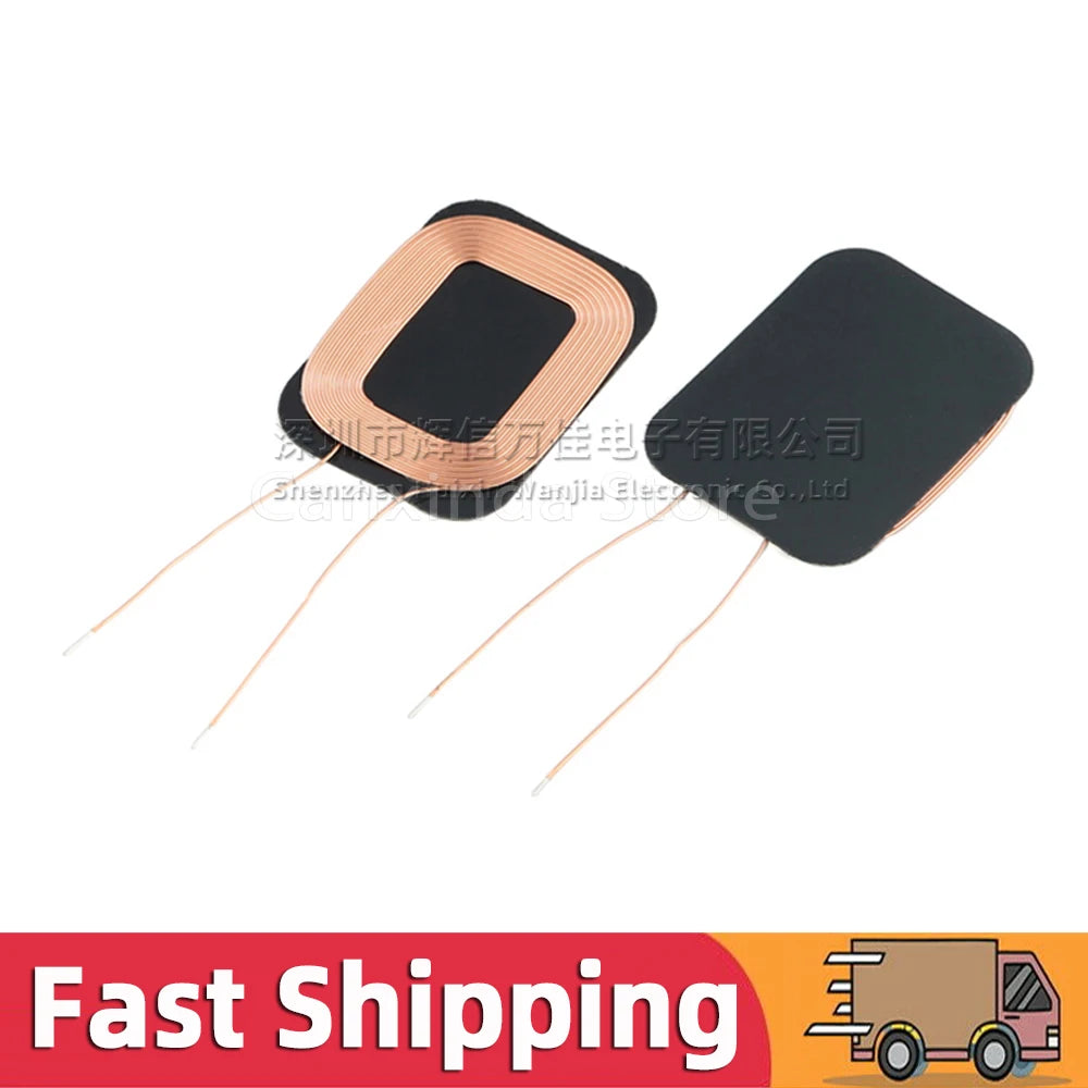5pcs Wireless Charger Transmitter Receiver Coil Qi Standard Wireless Charging Transmitting Receiving DIY PCB Transmit Coil