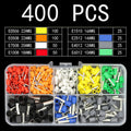 700-2120pcs European Style Tubular Terminals Ve Insulated Terminals Household Electrician Quick Wiring Cable Wire Connector Set